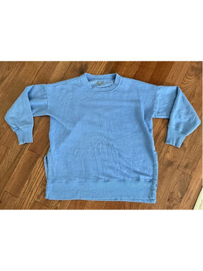 Women's Aerie Blue Oversized Crew Neck Sweatshirt S
